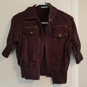 Maurice's Brown Motorcycle Jacket